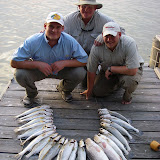 My brother, Dad, and I with day 3's catch....too bad I missed the pic for day 4.
