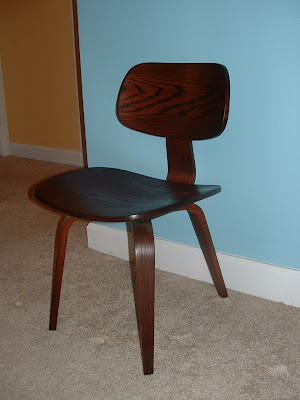 Bent plywood chair, refinished by Matt