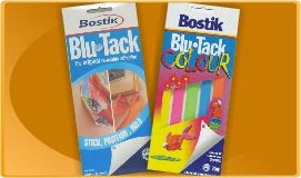 Bostik Blu Tack Sticky Blue Tak Tac Blutack Bluetac Uhu Bostick