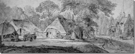Velde van de Jan II Villageview with farms