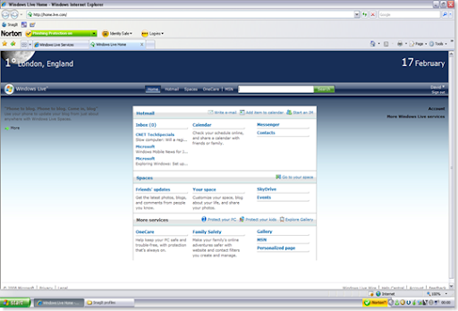 10 Windows Live Home