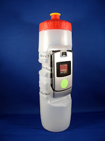 Gadget Bottle and flip phone.