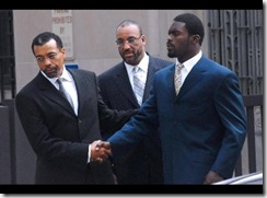 Michael Vick and his attorneys