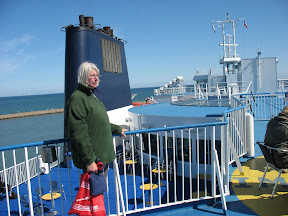 Frisjes op het dek van de boot