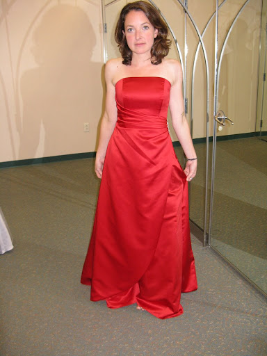 Red Bridesmaid Dress Gown