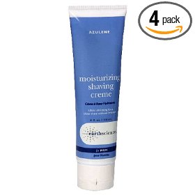 Earth Science Moisturizing Shave Creme, For Men, Azulene, 4-Ounces