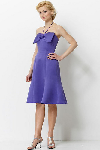 Elegant Bridesmaid Dress ; starlet blue