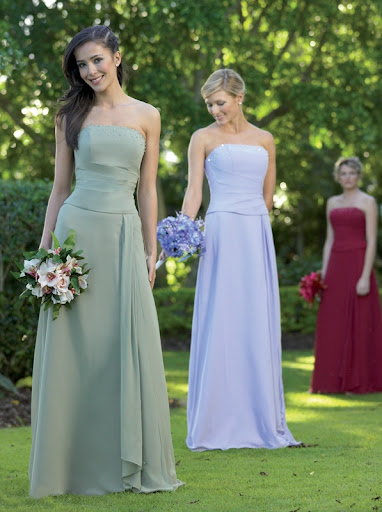 amazing 3 maids for bridesmaid dresses/gown picture