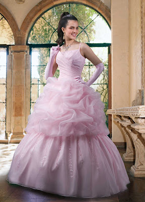 Pink Prom Wedding Gown