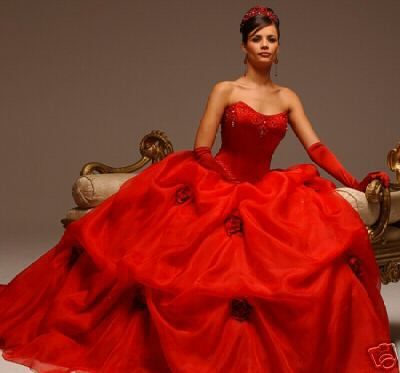 Red Wedding Gowns 2010