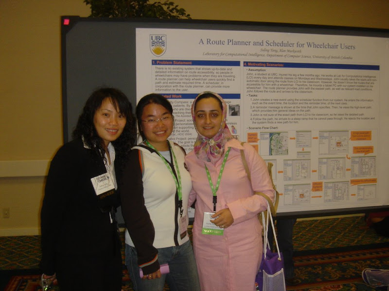 Suling, me \x26amp; Hosna @ poster session