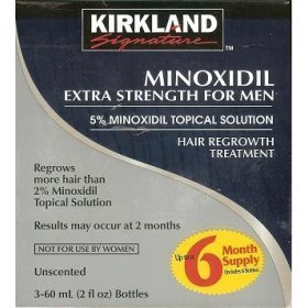 Hair Loss Vitamin : Minoxidil-5% Extra Strength Hair Regrowth for Men, 6 Month Supply