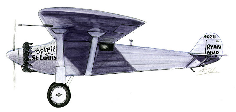 Spirit of St. Louis Illustration by ... Spirit of St. Louis Illustration by ...