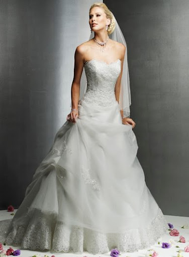 Amazing Strapless Bridal Gowns'