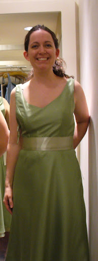 Simple Green Bridesmaid Dress