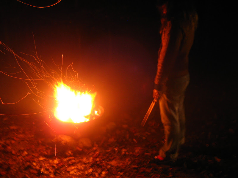 To build a fire. To build a fire.