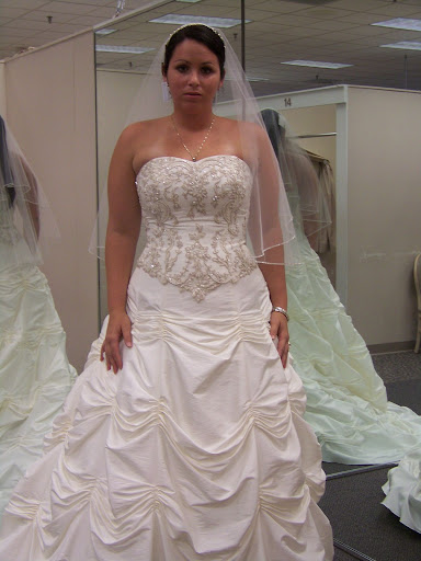 plus size bride's gown