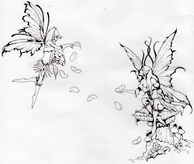 moon star fairy tattoos. Twin Fairy Tattoo Design | Hi