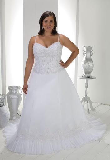 #KJ3009 Plus Size Bridal Dress Gown