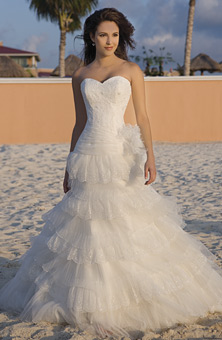Demetrios Blue B125 Wedding Dress