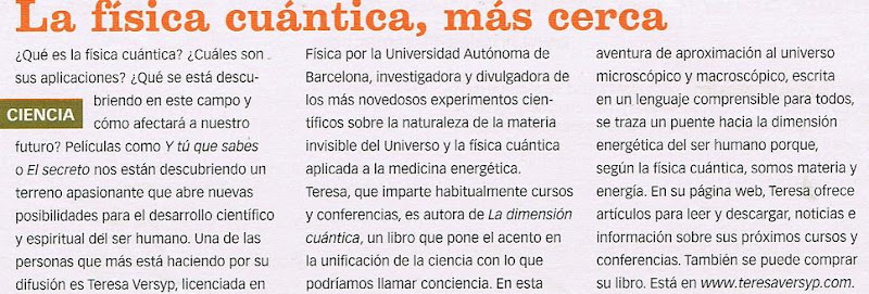 La física cuántica, más cerca La física cuántica, más cerca