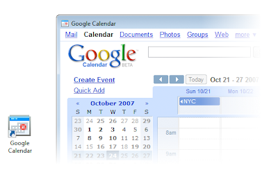 Mozilla Prism - Google Calender