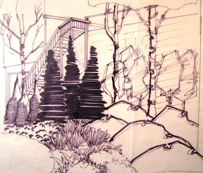 landscape rendering, garden-plan
