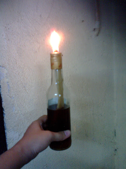 recycled oil to turn into emergency lamp