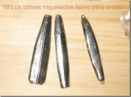 10 CHIVOS NIQUELADOS