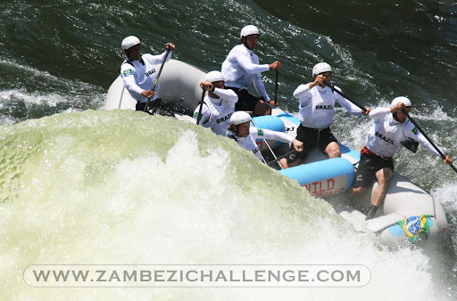 Brazilian rafting team negotiates rapid 5