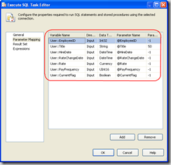 Actual Parameter Names