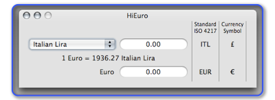 HiEuro screenshot - version 0.2