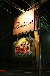 Signage of The Boutique and Hawaiian Barbecue Restaurant along Aguinaldo Highway