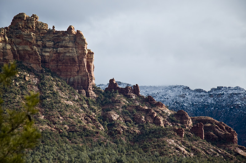 DSC_6496 snoopy red rock in sedona with snow in background eileen nauman.jpg