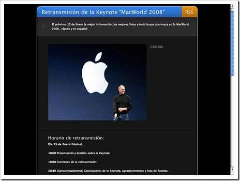 Retransmisión keynote