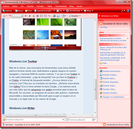 Windows Live Writer