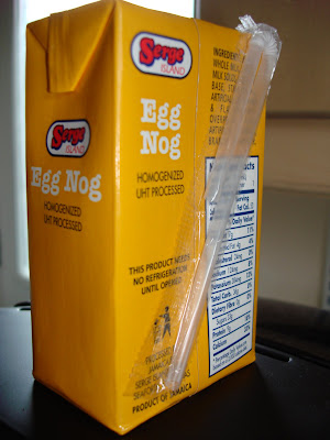 Back of Egg Nog in a Box!