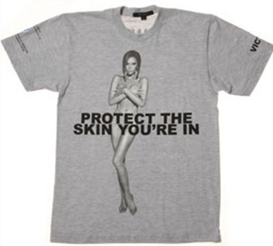 Victoria Beckham on Marc Jacobs cancer T-shirt
