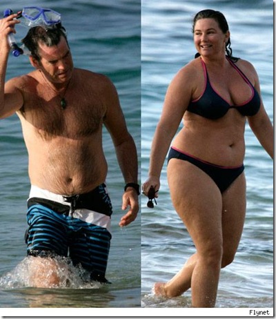 Bikini-clad Keely Shaye Smith and husband James Bond actor Pierce 