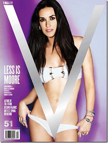 Demi Moore In Bikini On V Magazine Cover