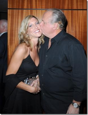 Rush Limbaugh kissing New Girlfriend Kathryn Rogers picture