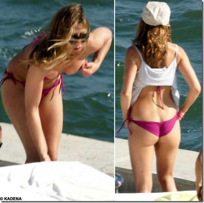 Jennifer Aniston on Beach 1