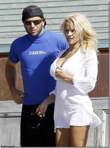 Picture of Pamela Anderson who was reportedly pregnant and insemitated by 