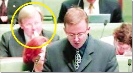 Kevin Rudd Eating His Own Ear Wax During Question Time1