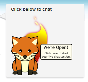 Firefox Live Chat mascot