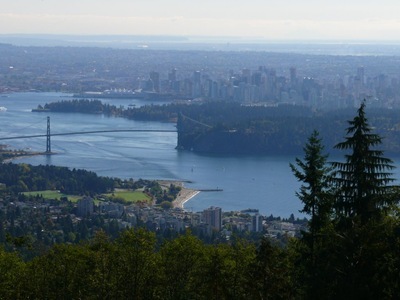 Vancouver von Aussichtspunkt Cypress Mt.