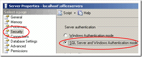 Enabling Mix Mode authentication in SQL Server Management Studio