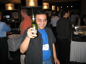 Me, holding one of the most foul things I've ever drank