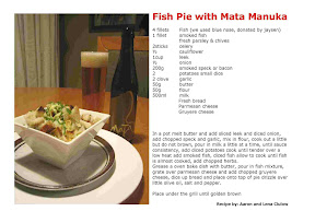 fish pie with mata manuka