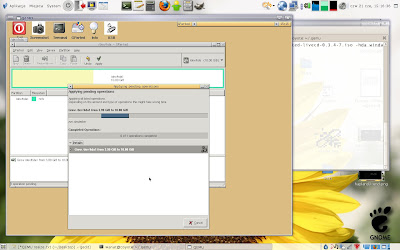 Qemu and gparted LiveCD - resizeing WindowsXP NTFS partition on Qemu image file